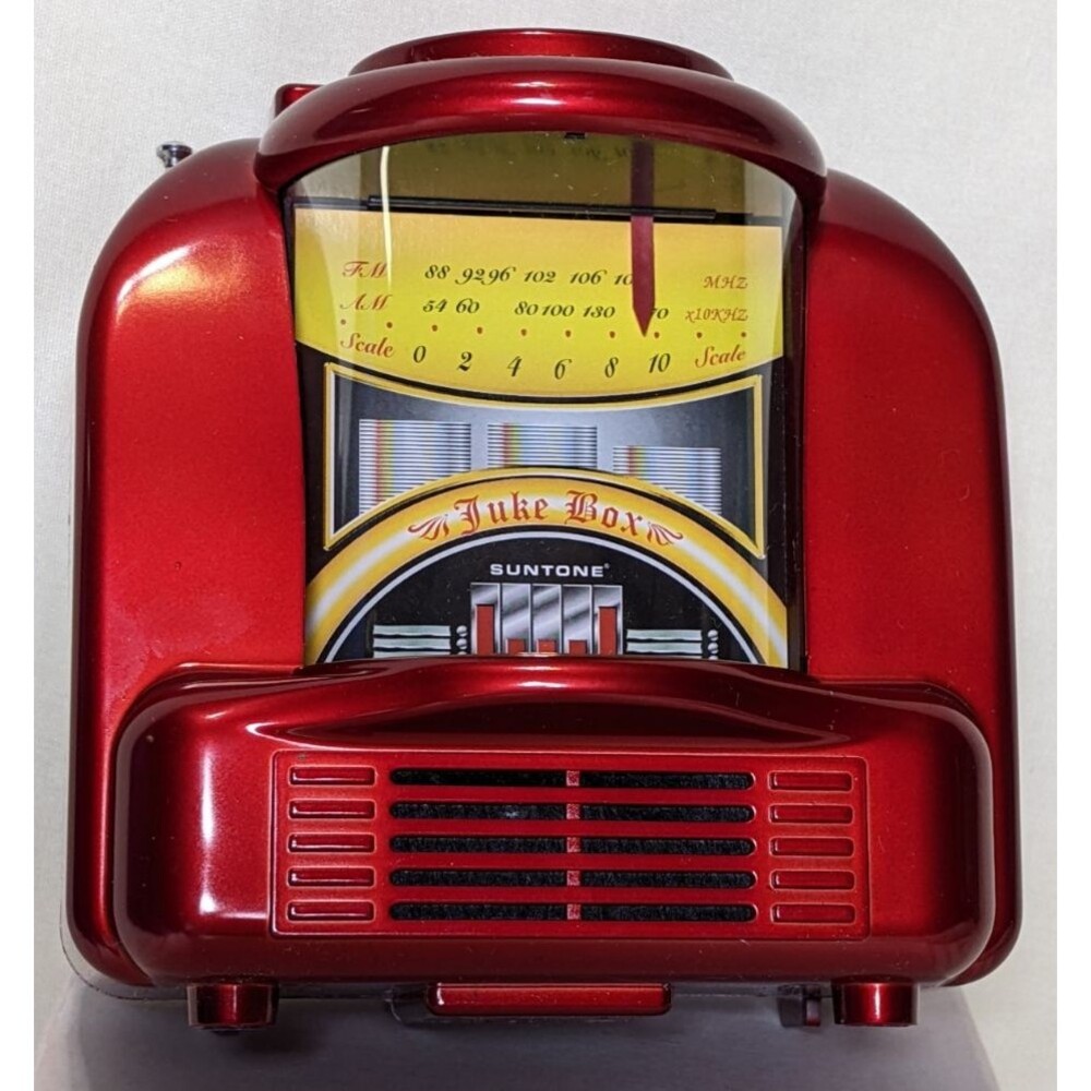 NEW Red Miniature Suntone OkidataRocks Jukebox Radio AM/FM Classic Retro RR5900